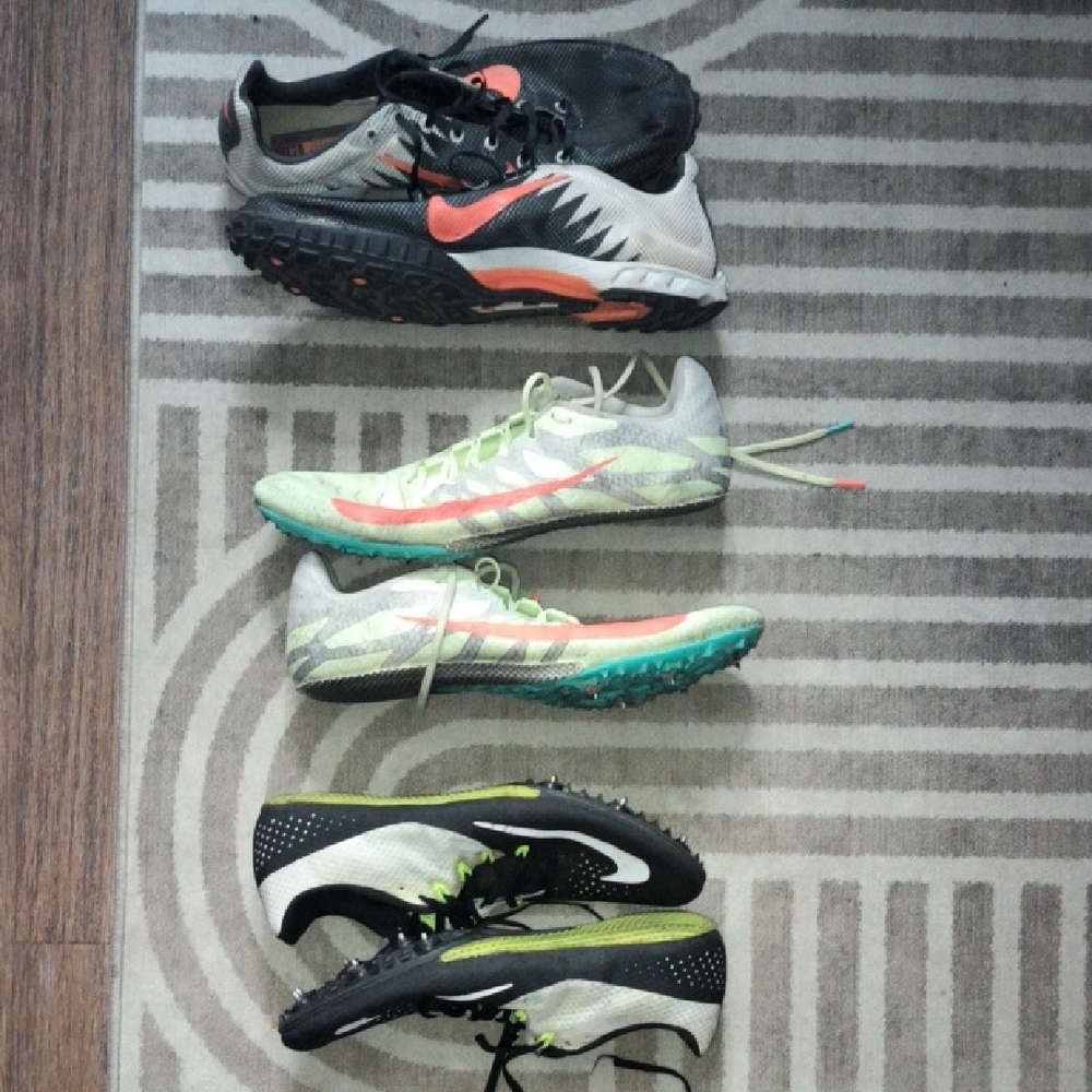 Nike Athletic Shoe Trio - Black, Gray, Green, Orange
